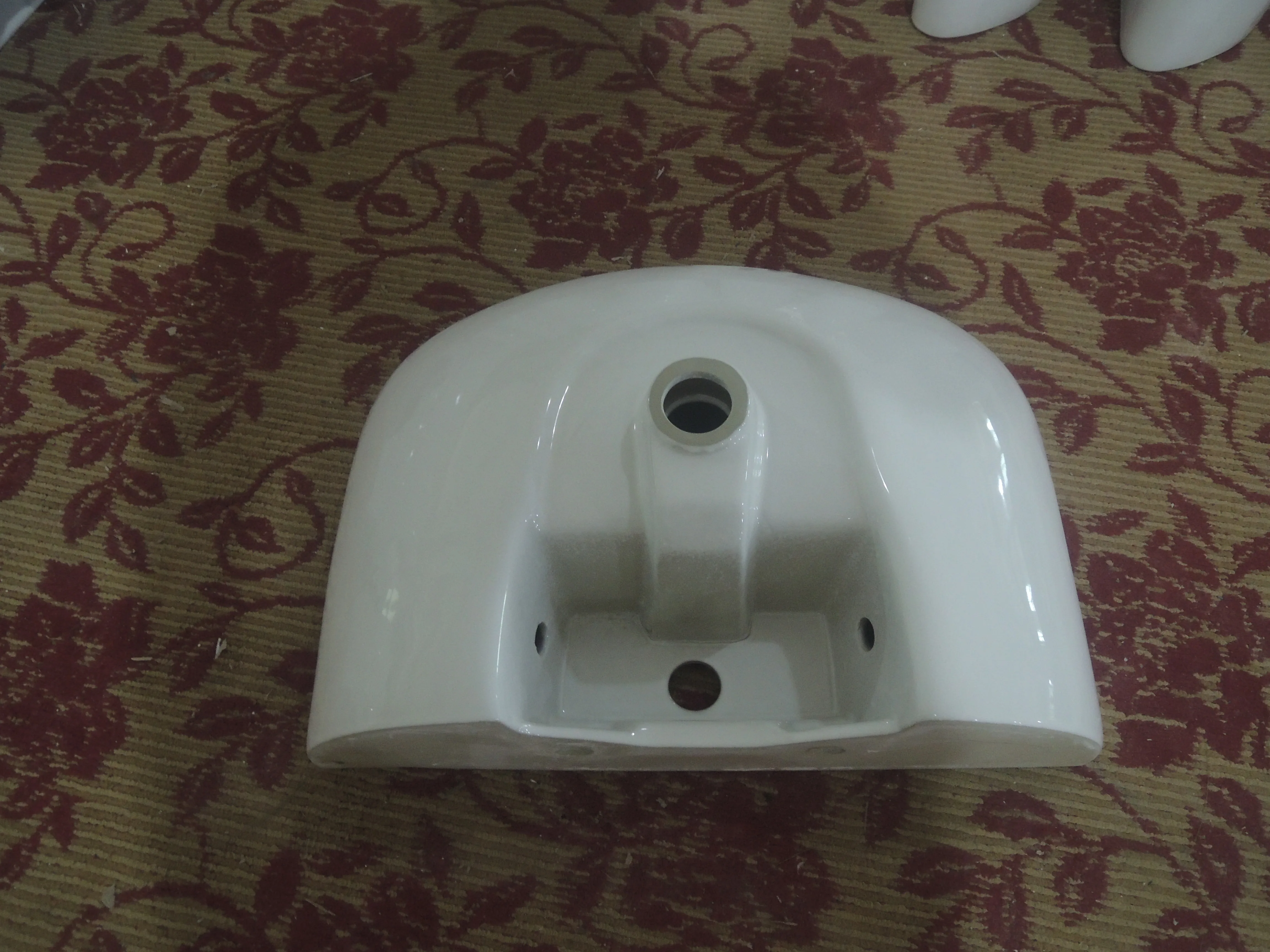 Single-hole Hotel Sanitary Ware Floor Mounting Soild Porcelain Bathroom Pedestal