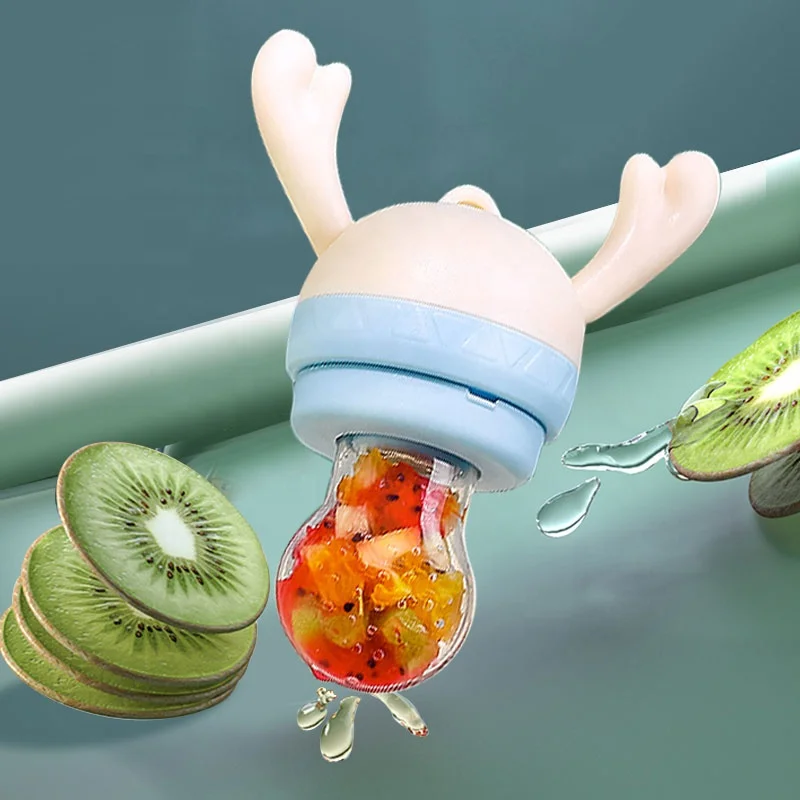 
V-coool Silicone Baby Pacifier Infant Nipple Soother Toddler Kids Pacifier Feeder For Fruits Food Nibbler Feeder 