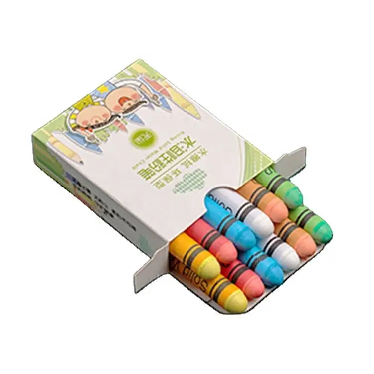 Trade Assurance OEM Kids 12pcs Writing Washable Chalk Blackboard Color White School Chalk