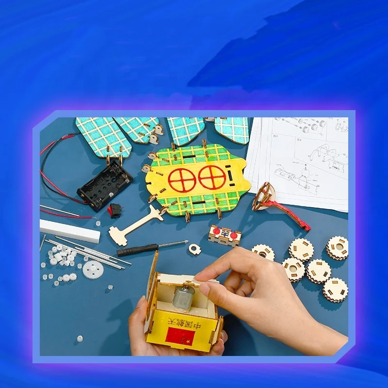 Scientific Experiment DIY Materials for Aerospace Handicrafts and Technology Projects Solar satellite model STEM Science toy