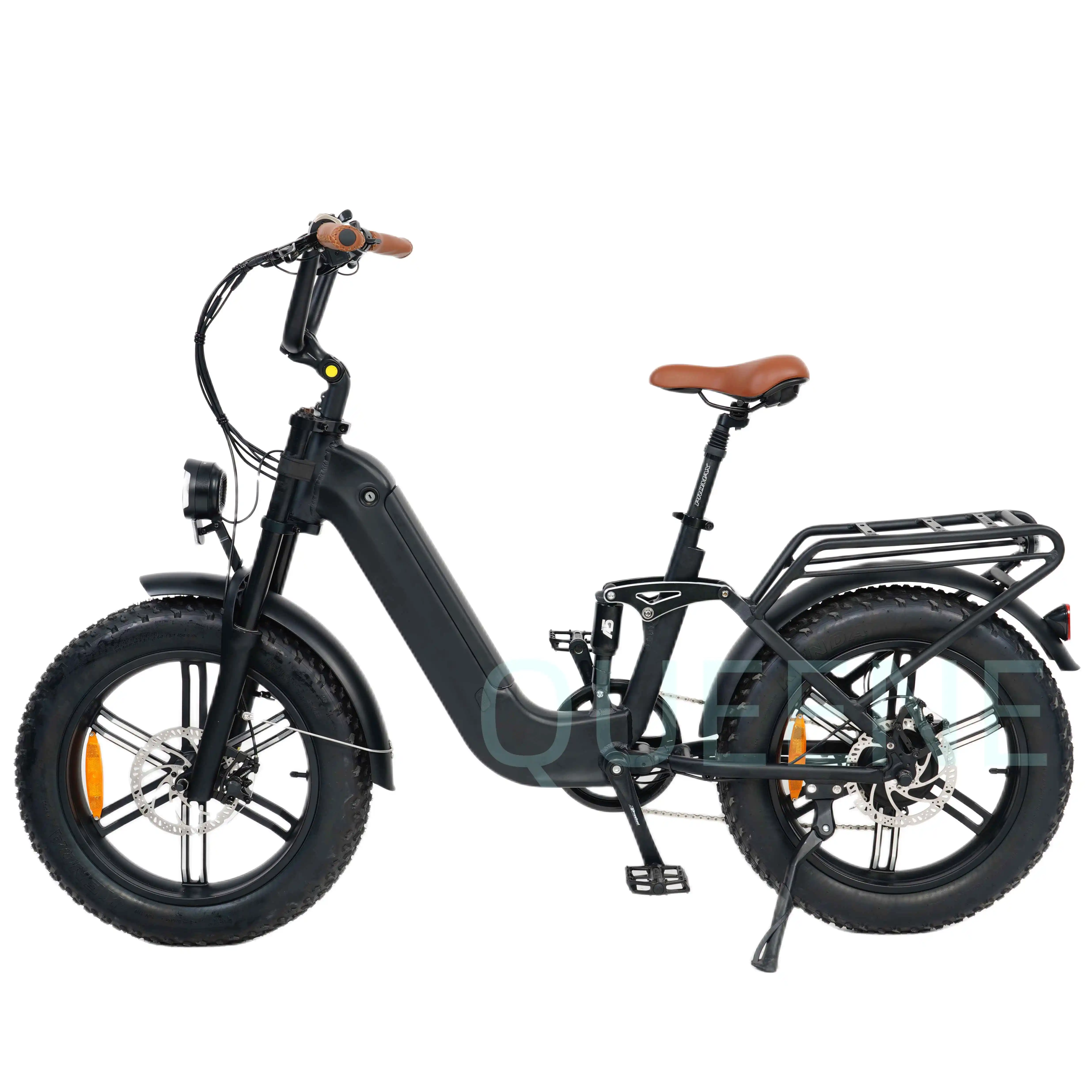 QUEENE/New Design low step thru Lady Frame Women Electric Bike Fat Tire ebike from China for adults