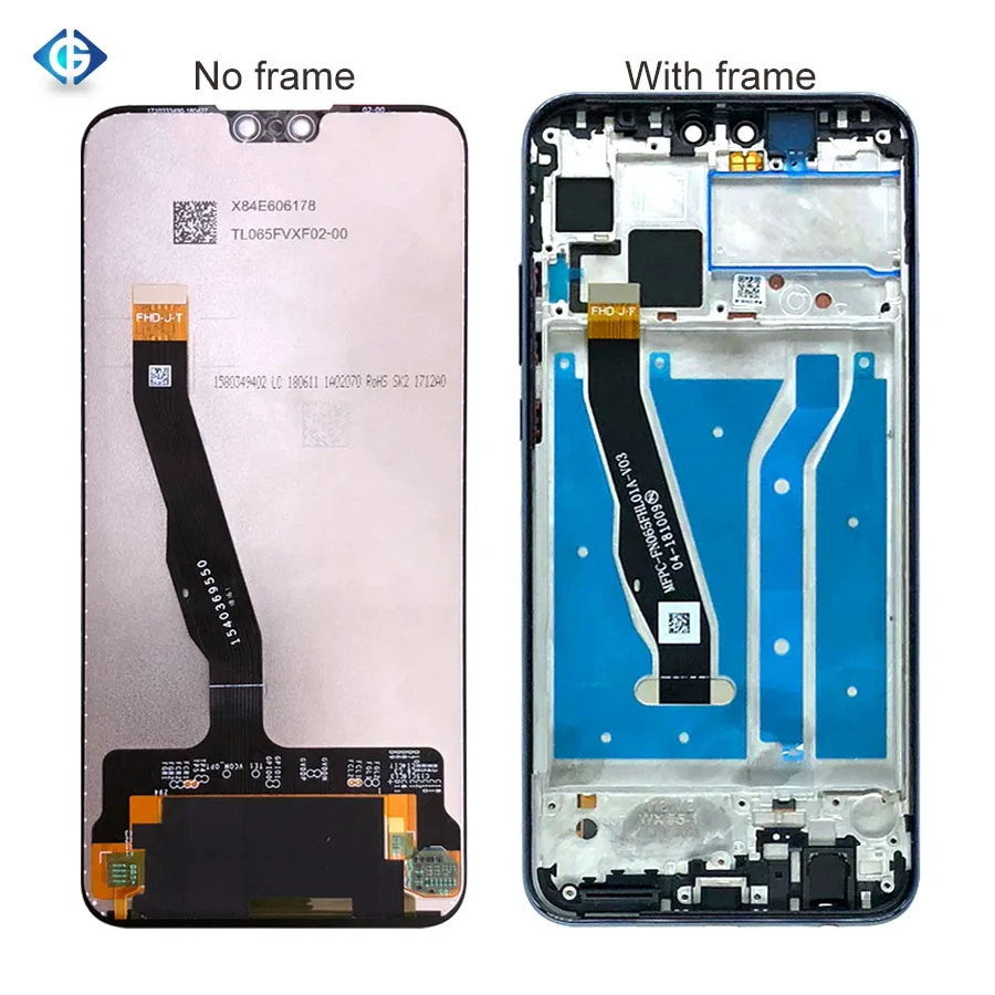 Mobile Phone Y9 2019 LCD for Huawei Y9 2019 LCD Screen with Frame Assembly