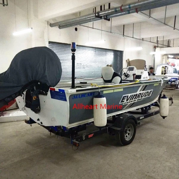 Allheart Marine Aluminum 5.7m/19ft Plate Bass boat Rowing Boat for Sale