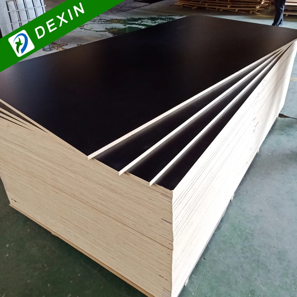 Customized 4x8 9mm 12mm 15mm 18mm Solid Color Wood Grain Melamine Coated Marine Plywood from China Manufacturer