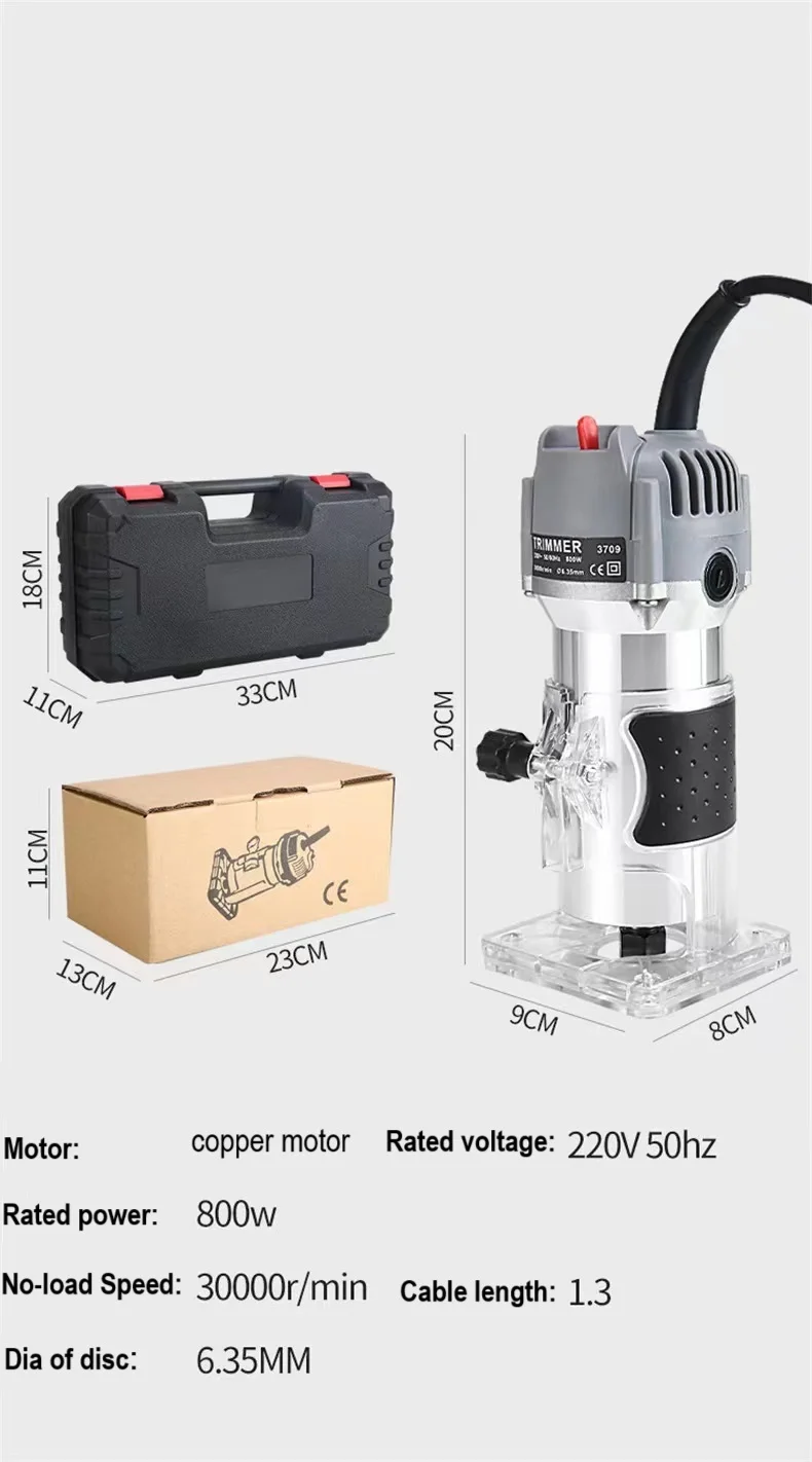 factory Outlet electric wood trimmer Portable hand engraving machine electrical tools trimming machine wood routers