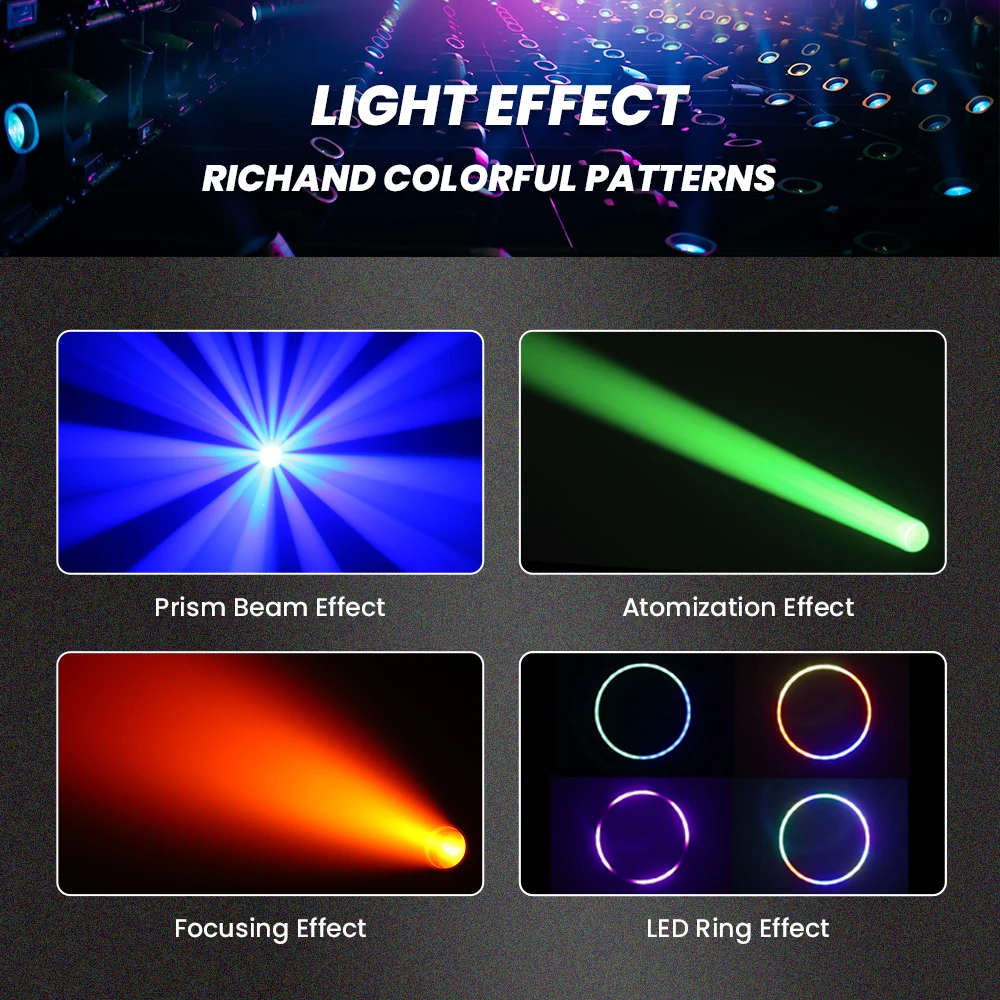 Dj Equipment Lyre Beam 380W 18r High Power Sharpy Light DMX512 Concert Events Stage Cabezas Movile Moving Head Light