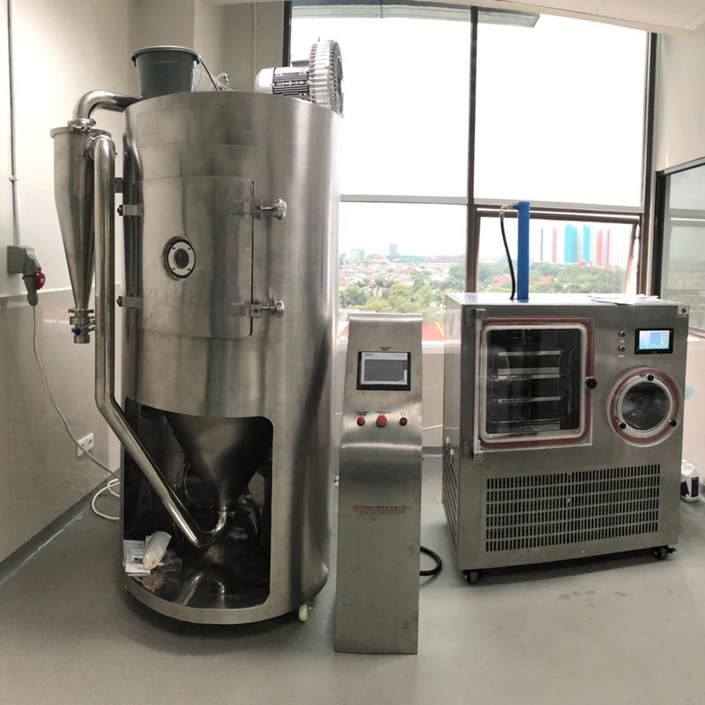 Active yeast powder spraying tower production line vertical circular drum boiling drying tower high-speed extrusion granulator