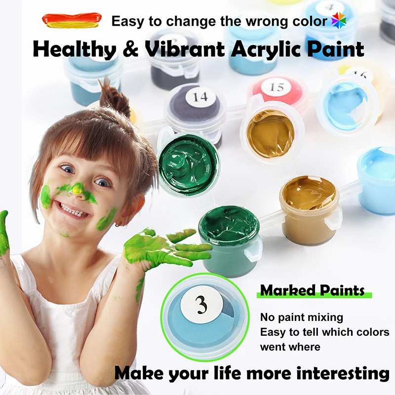 Manufacturer Wholesale Beautiful Tulip Flower Painting by Numbers DIY hand-painted Painting by Numberskit adult home decoration