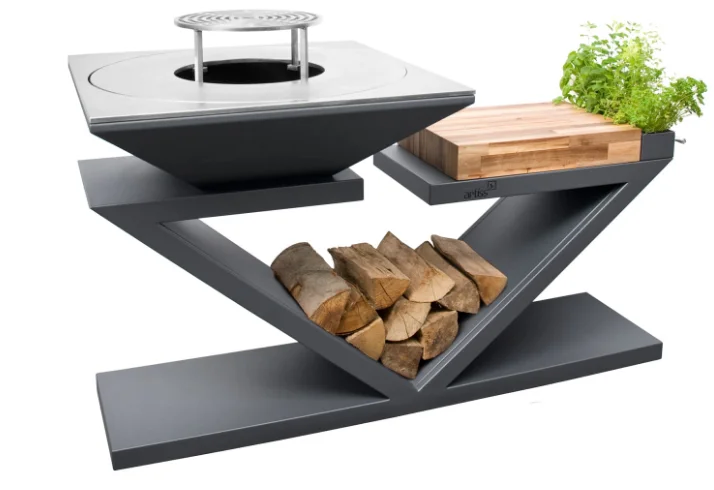 cotoen steel  barbecue stove charcoal barbecue stove mini camping fire pit grill