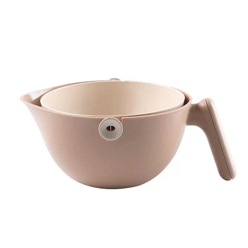 Portable Kitchen Strainer Drain Basket PP Made Washing Rice Fruit Vegetables Pasta Free Colador Colander Passoire 2 1 Filter