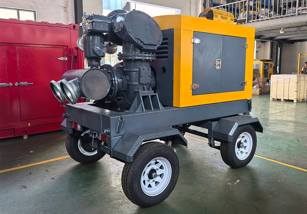 Centrifugal intelligent control diesel engine drives high vacuum cast iron water pump