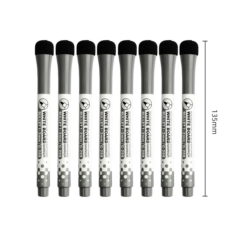 Painting writing erasable non-toxic color magnetic whiteboard marker pen with eraser