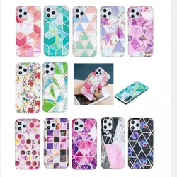 Plating Marble Soft TPU IMD Case For Huawei P40 Lite Y5 Y6 Y7 2019 P20 Lite P30 Pro Phone Cases Skin Cover Back Coque