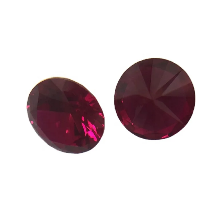 Hot sale red corundum 5# round brilliant cut stones synthetic niel gems saphire buy ruby gemstone