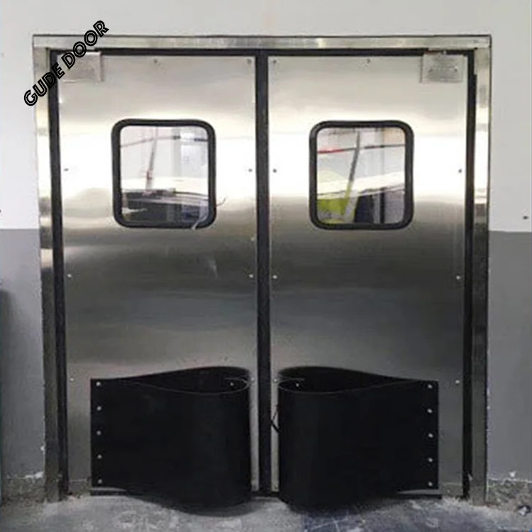 Factory Price Convenient and Clean Anti-Collision Door Aluminum Free Push and Pull Opening Method for Supermarket Use