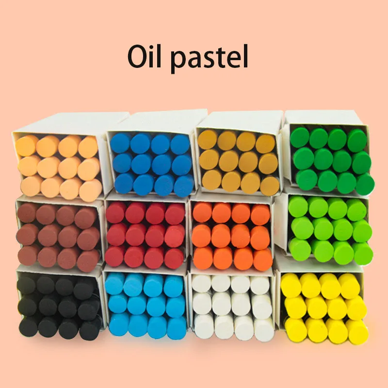 2023 New Design twisted color crayon DIY painting kids drawing Oil Pastel drawing