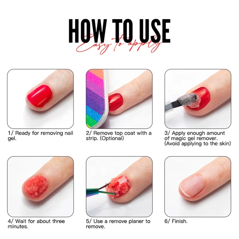 Rosalind oem пользовательские инструменты для дизайна ногтей частная марка 15 мл волшебный гель удаления легко наносится УФ-гель Гель-лак оптовой продажи