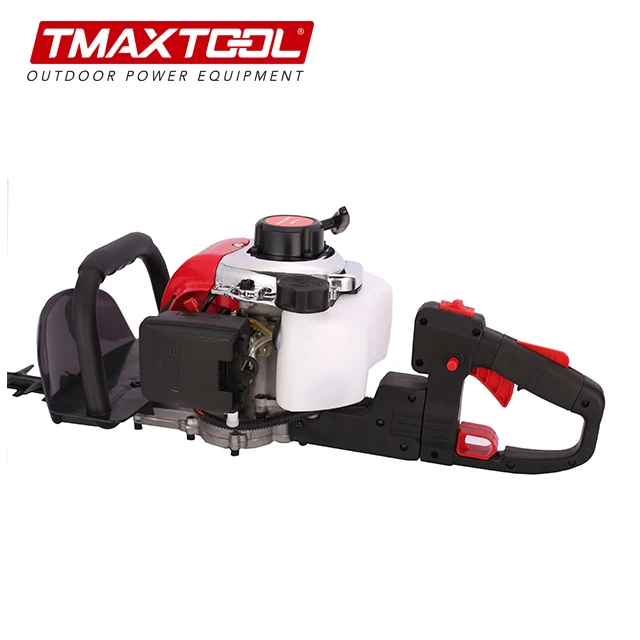 Hot sale Red 680w gas single 25.4cc scissors shrubs cutting mini hedge trimmer