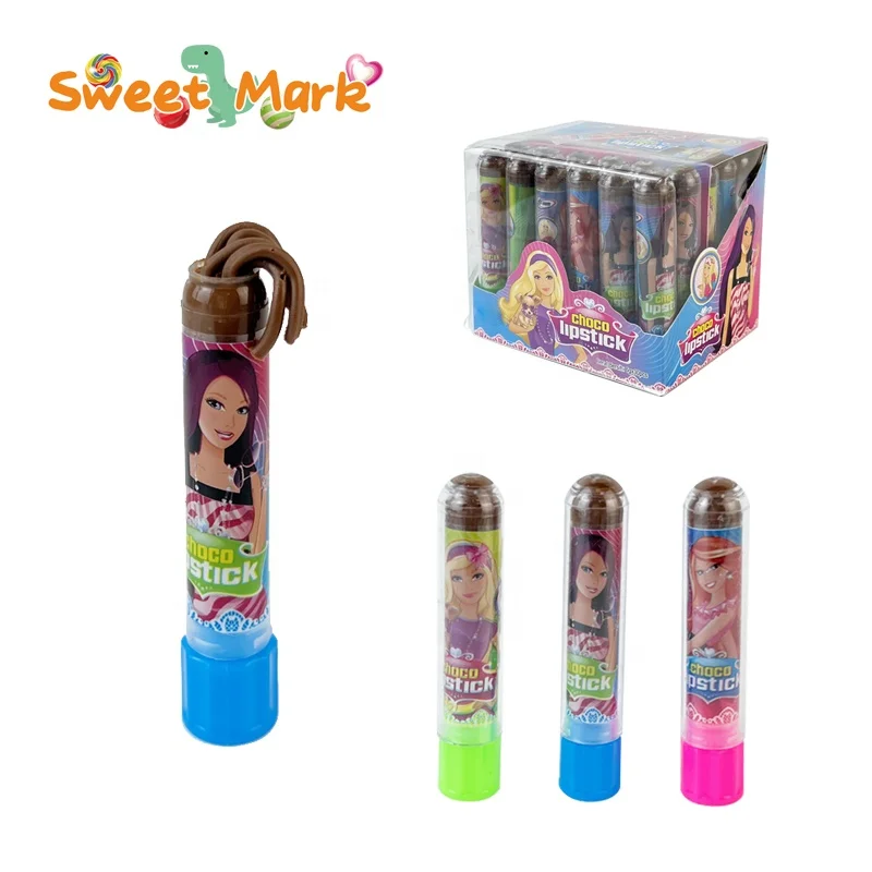 Factory choco jam halal sweet chocolate jam lipstick liquid candy