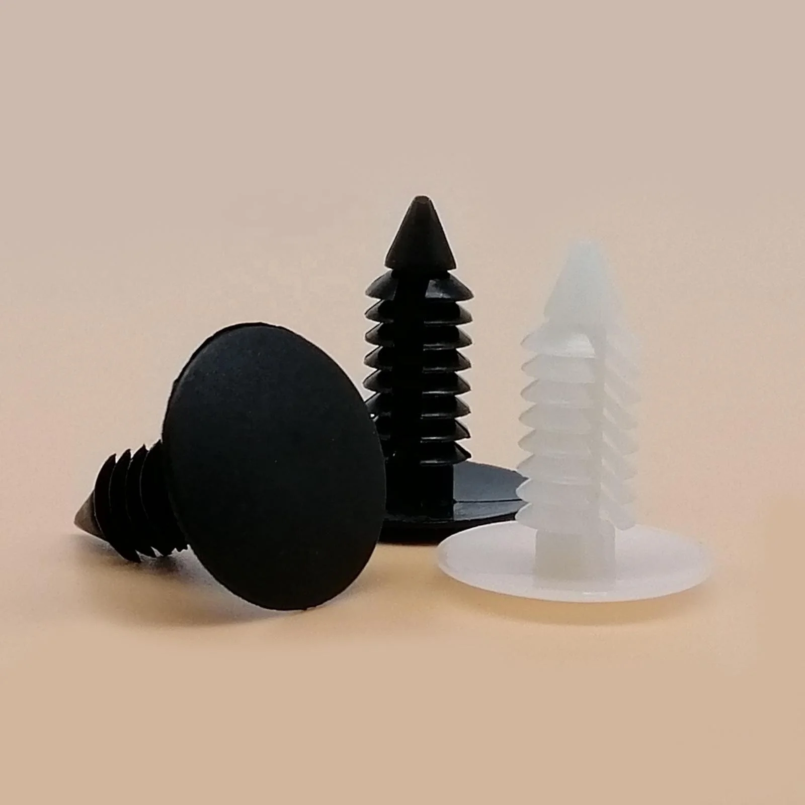 Auto Fastener Fit Push Snap In Nylon Plastic Rivet Clip for 5.5-7mm Hole Car Fender Bumper Shield Retainer white Black