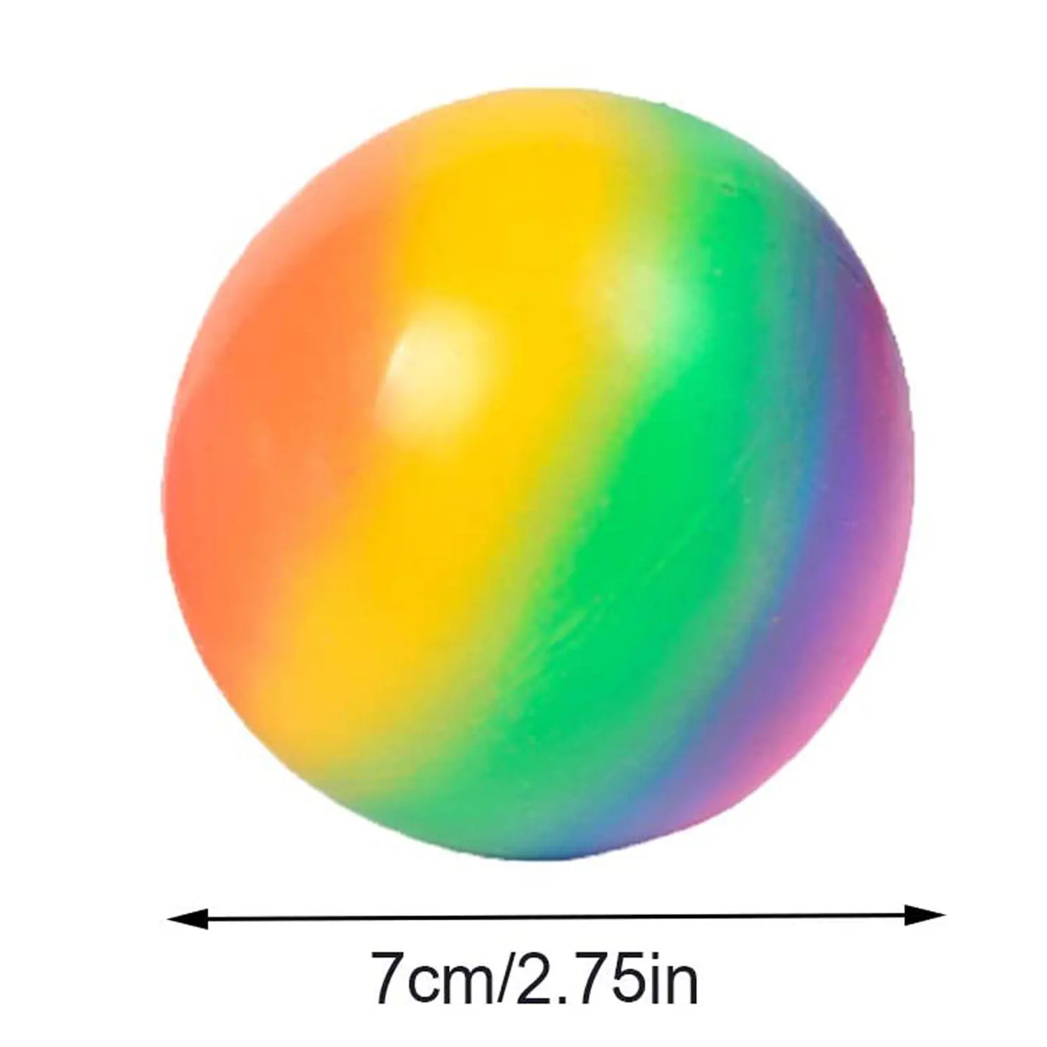 Factory Direct Sell Rainbow Ball Stress Relief Toy Sticky Sensory Squeeze Balls Squishy Fidget Toys For Kids