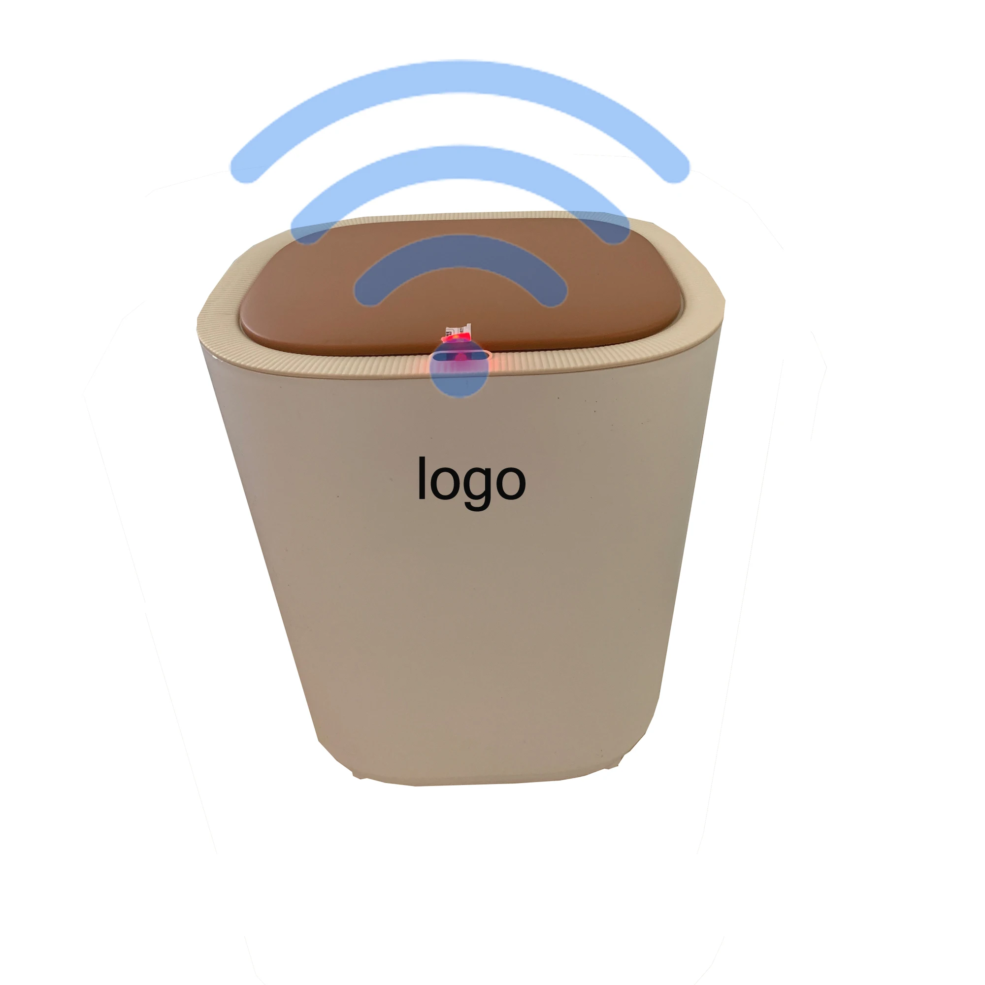 Intelligent Automatic Touch Free Rectangular Rechargeable Dustbin Smart Waste Bins Trash Can Japanese Stylish Space KOREAN Baby