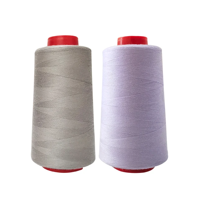 Лидер продаж, кольцо для швейной нити из 100% полиэстера, 40/2, 4000 м, полиэфирная нить разных цветов