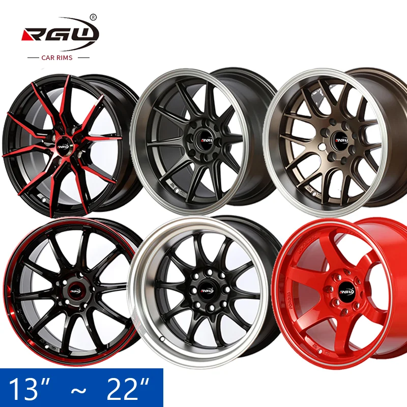 cerchi in lega rines 4/100 4x114.3 4hole jante 5x110 15x8 4x100 5 hole rin 14 15 16 17 r18 inch car mags rim alloy wheels 4 hole
