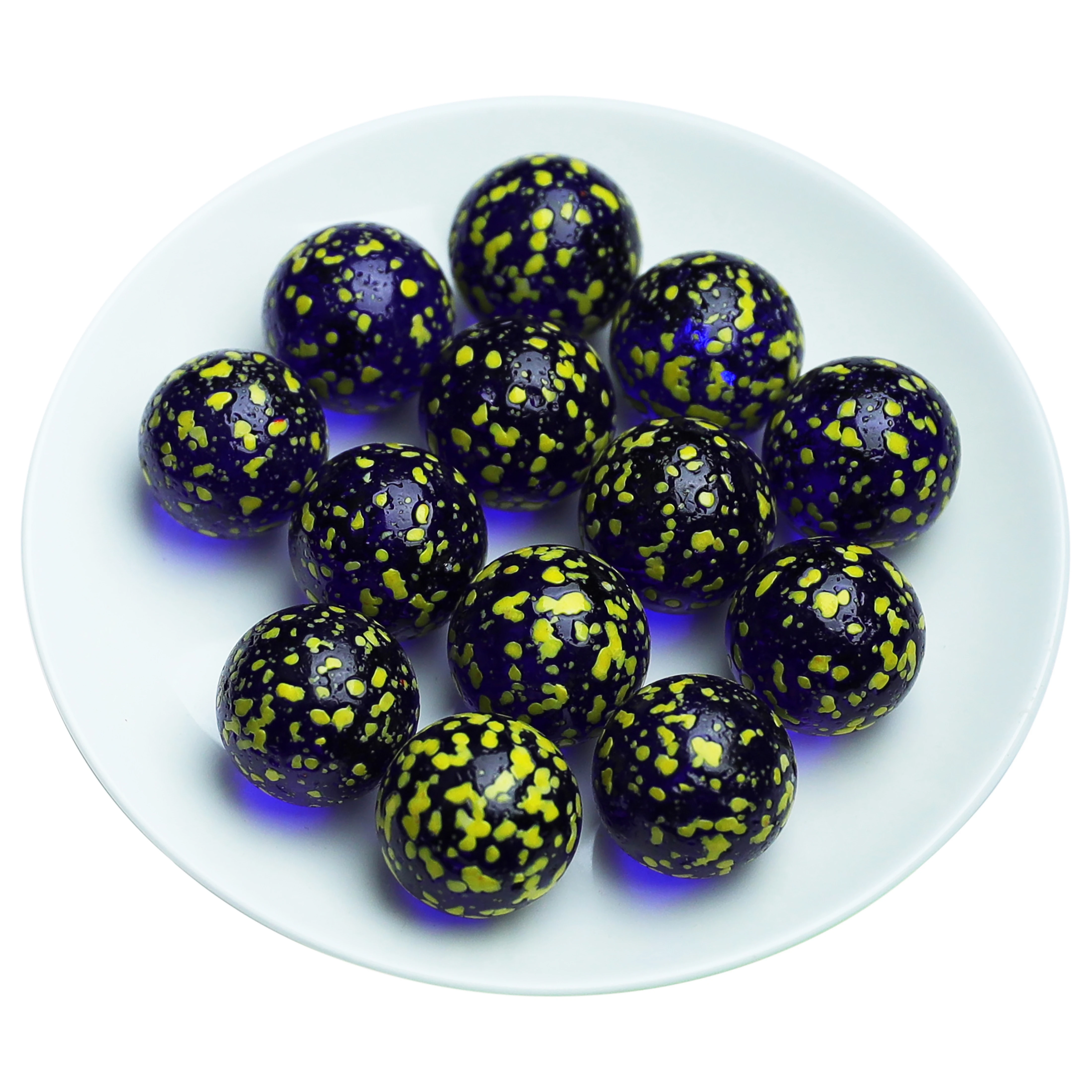 Cheaper machine made 16mm ceramic speckled glass marble ball for aerosol spray paint tin