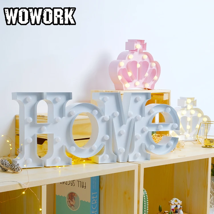 2022 год, WOWORK 3d, рождественское животное, звезда, сердце, светодиодный шатер, настенный набор, работающий от батареи, беспроводные световые буквы для украшения дома