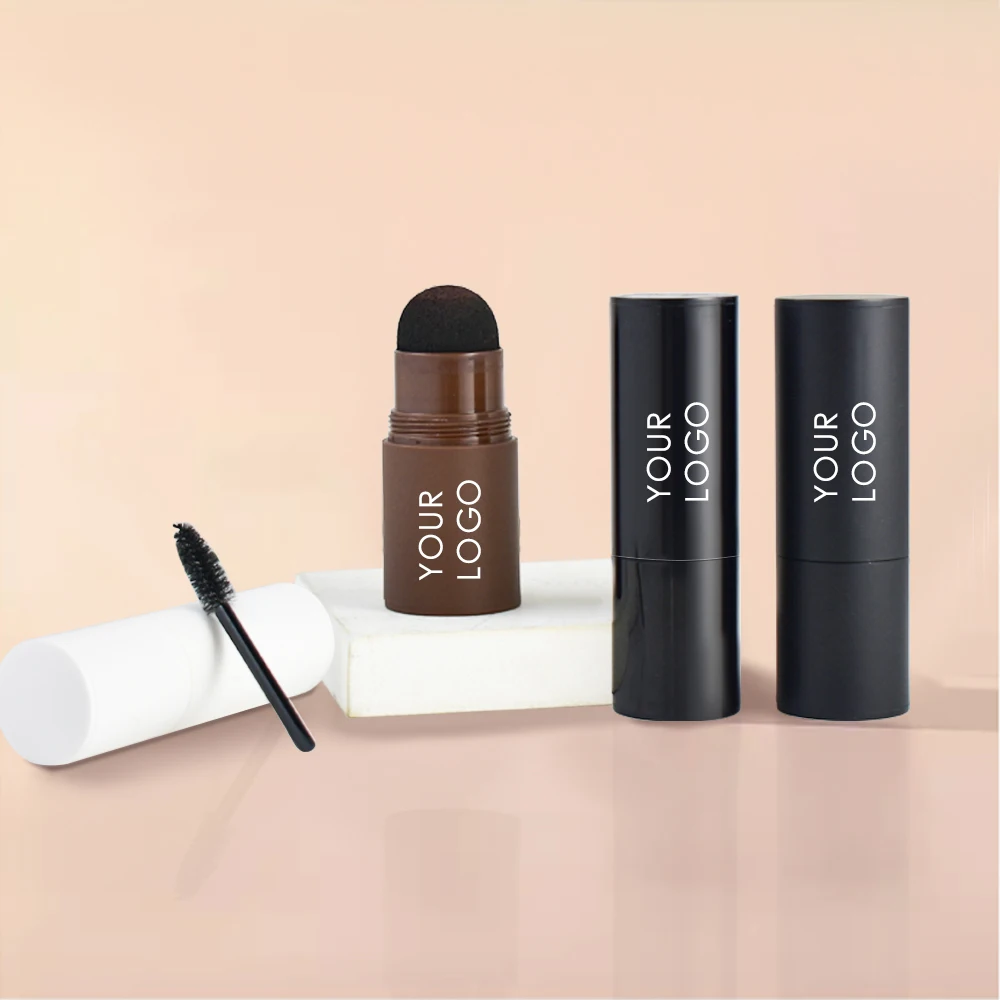 Best Price 3D Eyebrow Stamp and Stencil Kit Eye Brow Waterproof Eyebrow Powder Stick Long Lasting Black Eyebrow