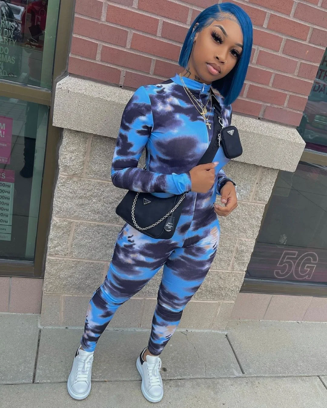 
DLL-86729 New arrival casaul bodycon rompers fall jumpsuits long sleeve one piece tie dye knitted women jumpsuit 