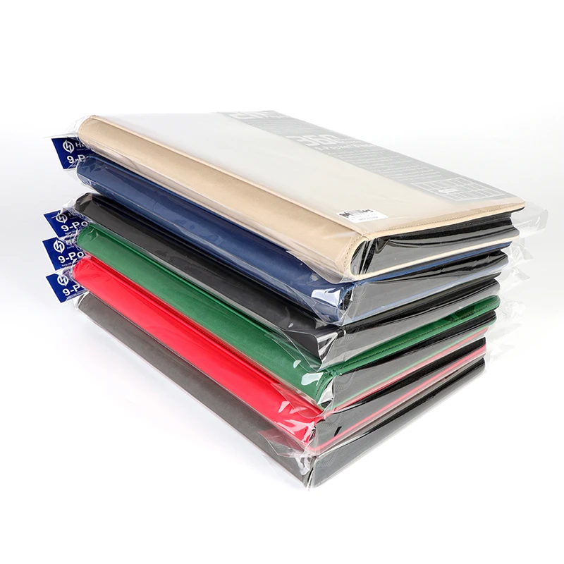 HENWEI Custom PU Leather 4 Pocket Card Binder Protection Album For Standard Cards MTG Yugioh Game