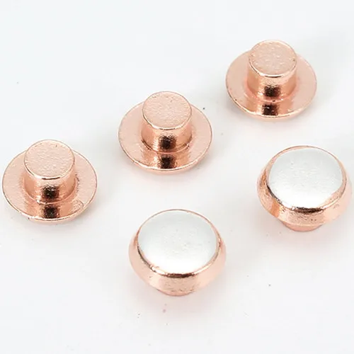 Top Quality Silver Contact AgCdO2 AgNi AgSnO2 Bimetal/Solid/Trimetal Rivet,customizable