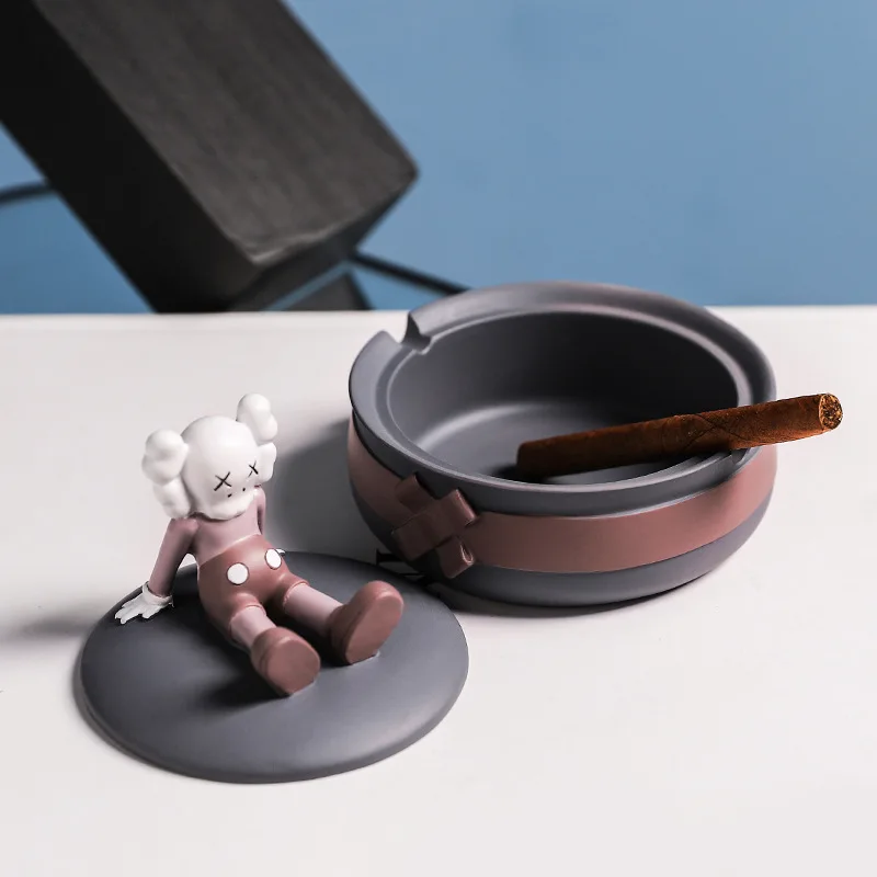 Violent Bear Creative Ashtray Resin Crafts Living Room Cafe Bar Desktop Crafts Small Ornaments Smoking Lovers Gifts
