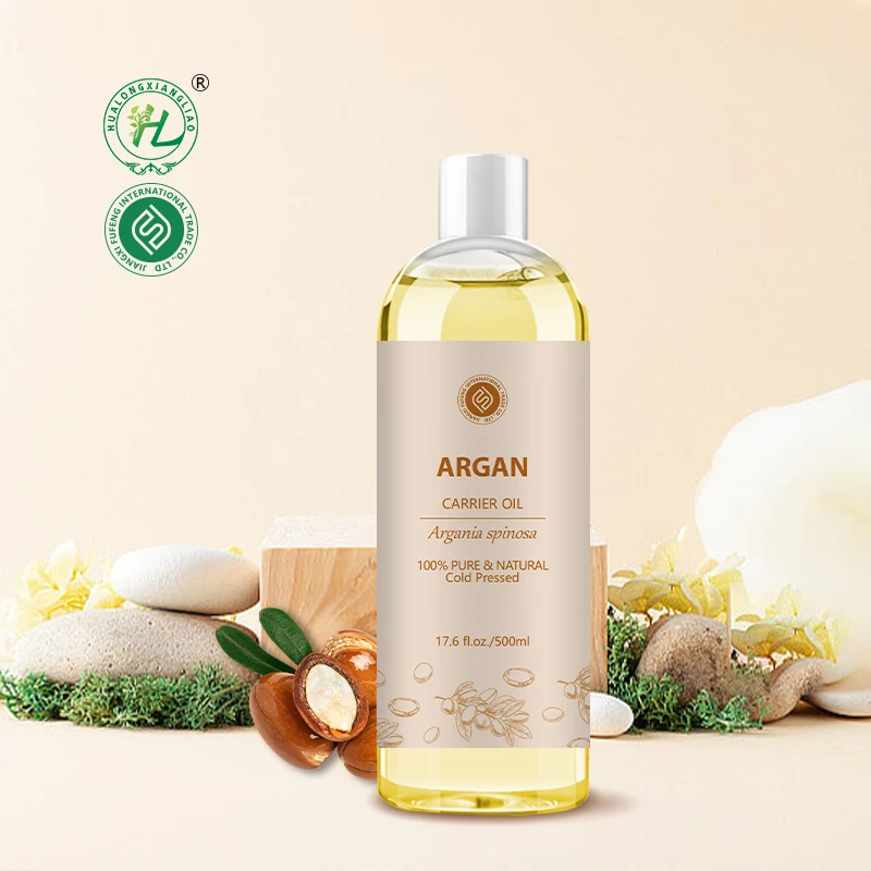 Organic Argan Oil Morocco For Hair - 100% Pure Natural Argania spinosa Seed Cold Pressed | Private label 500ML
