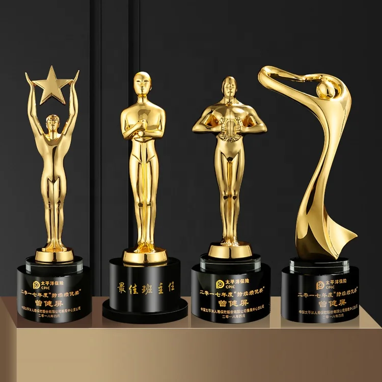 Various design custom crystal metal trophy sport award wholesale