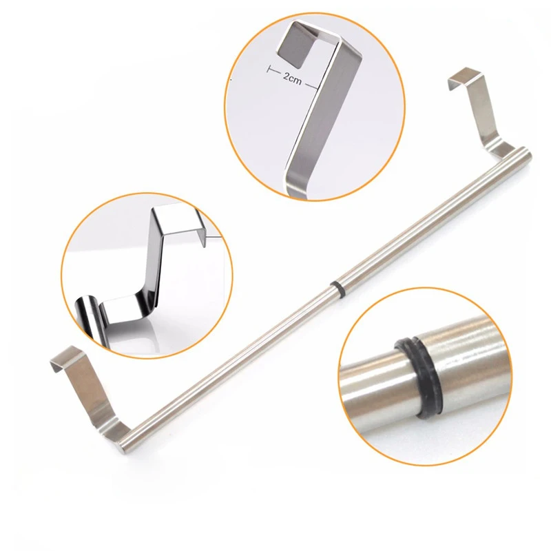 Retractable Extendable Stainless Steel Hanging Door Hook Metal Hanging Hook