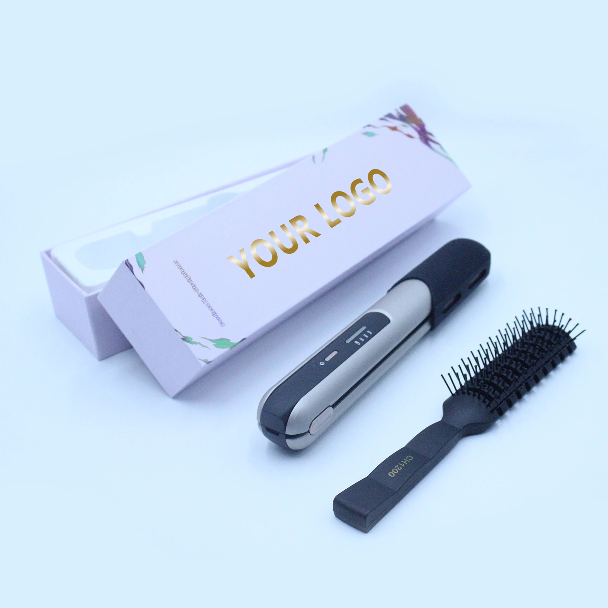 USB Rechargeable wireless Mini Hair Straightener & Curler 2 in 1 Fast Heat Up Portable Cordless Flat Iron