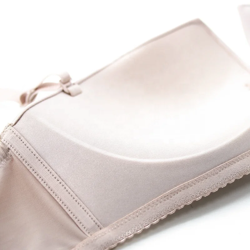 Newest fashion hot girl sexy image seamless wedding dress 1/2 cup nude women bra