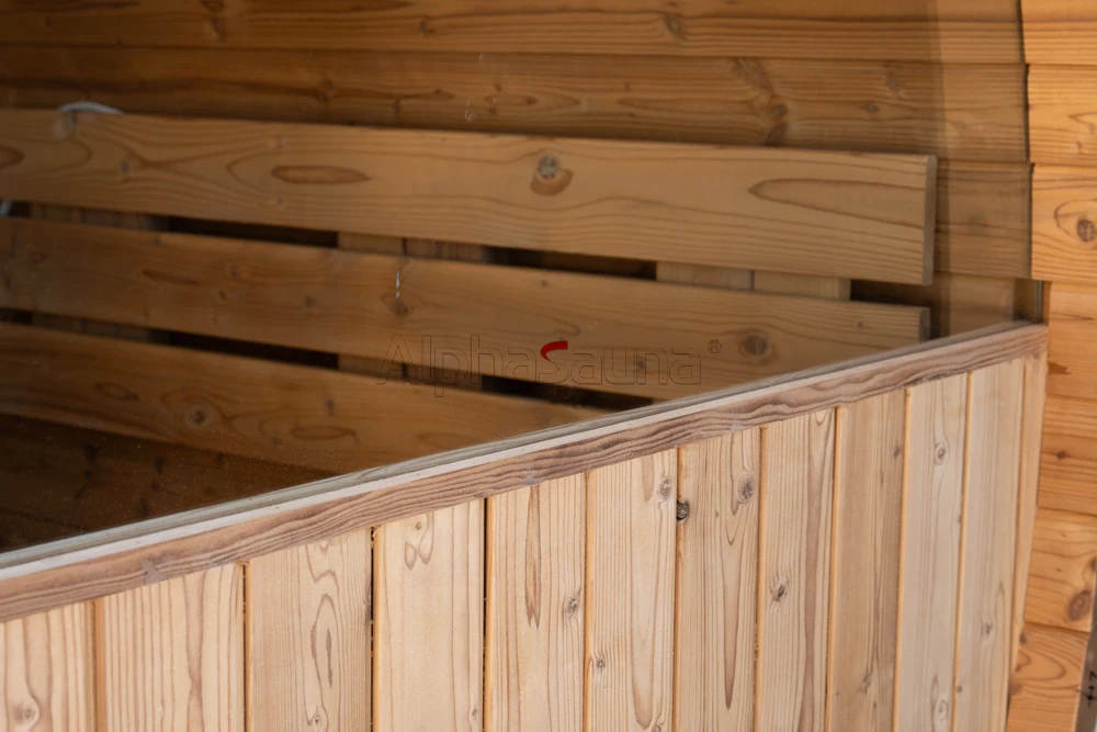 Waterproof Winter Hot Sale Outdoor Barrel Sauna Solid Wood Hemolck Small Outdoor Finnish Sauna