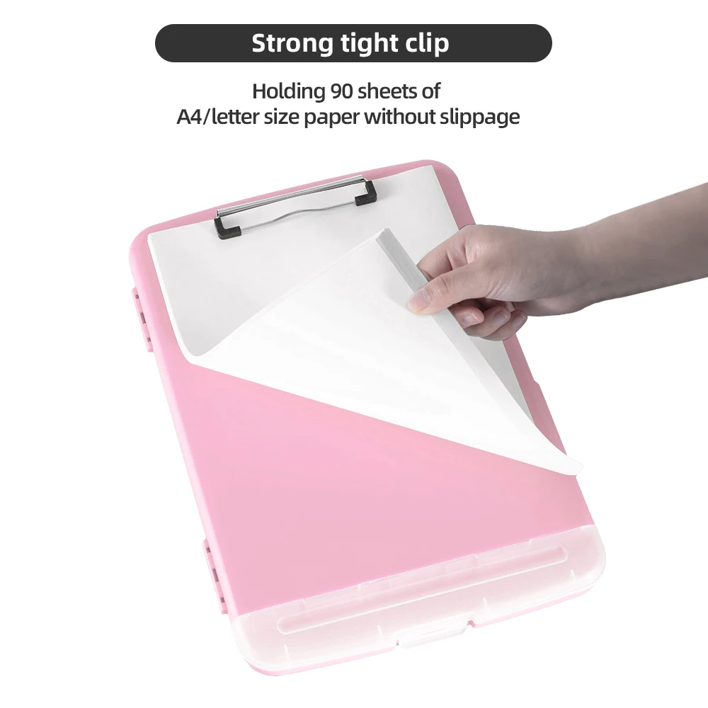 Foldable Nursing Clipboard Store Stationery Document Notebook Portable File Pockets Anatomy Clipboards Lever Arch File Clipboard