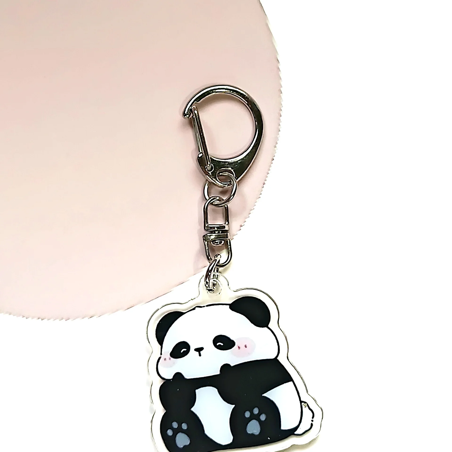 High Quality Acrylic Keychain Epoxy Resin Custom Holographic Pendant Anime Keychain Promotion Transparent Acrylic Keychain