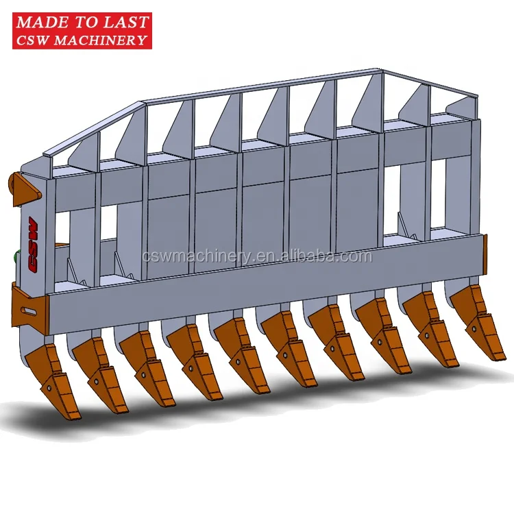 Factory OEM customized loader stick rake wheel loader rake for all tonnage machine