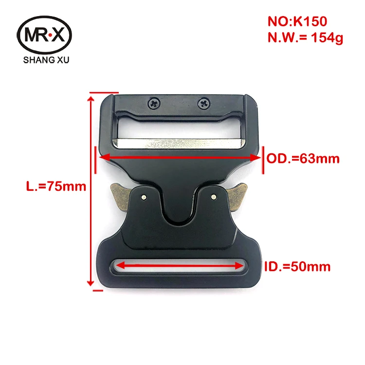 154g Metal color buckle manufacturer wholesale zinc alloy 50mm sizes belt buckle