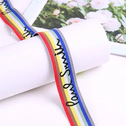 Nylon elastic jacquard colored elastic filigle elastic elastic milled rubber ribbon