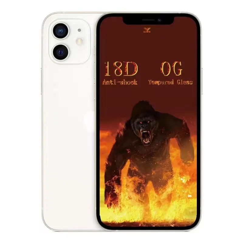 New Gorilla Tempered Glass 18D Vidrio Templado For iPhone 12 13 Pro Full Screen Protector de pantalla