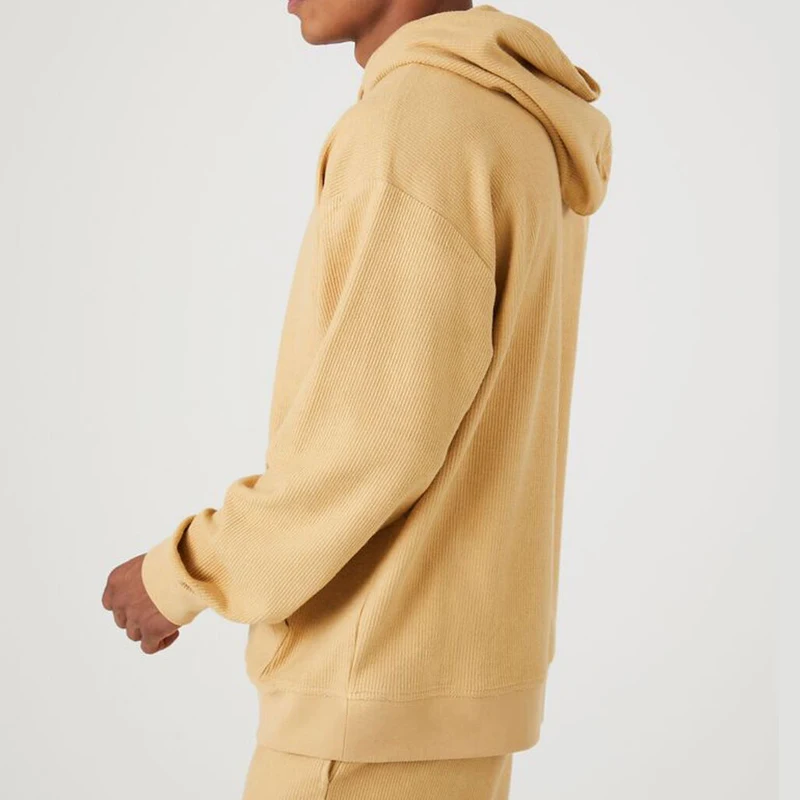 Plain Yellow Black Hoodie Wholesale Custom Embroidery Logo Men Oversized Hoodie