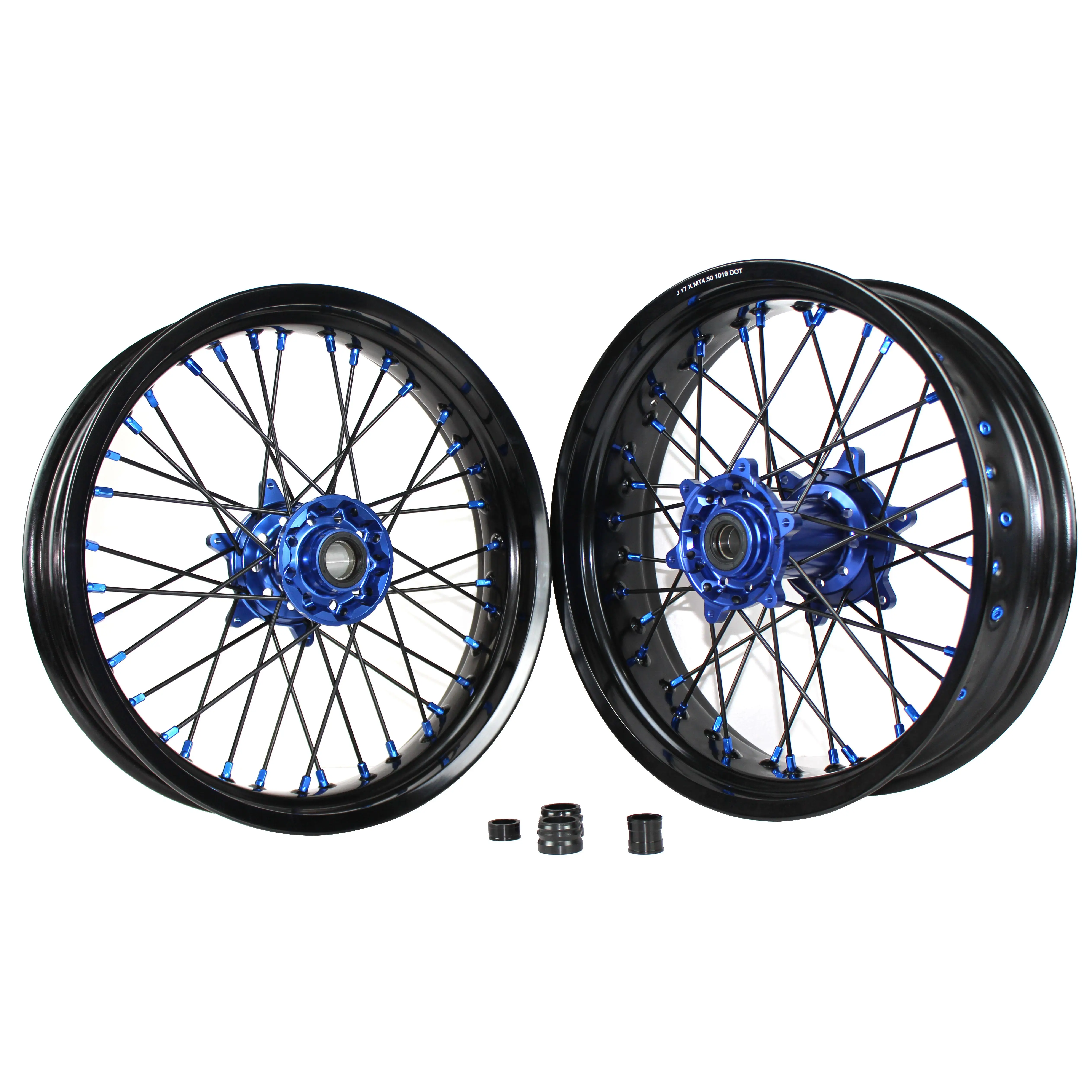 Motorcycle accessories 17 Inch spoked super motard wheels for yz450f