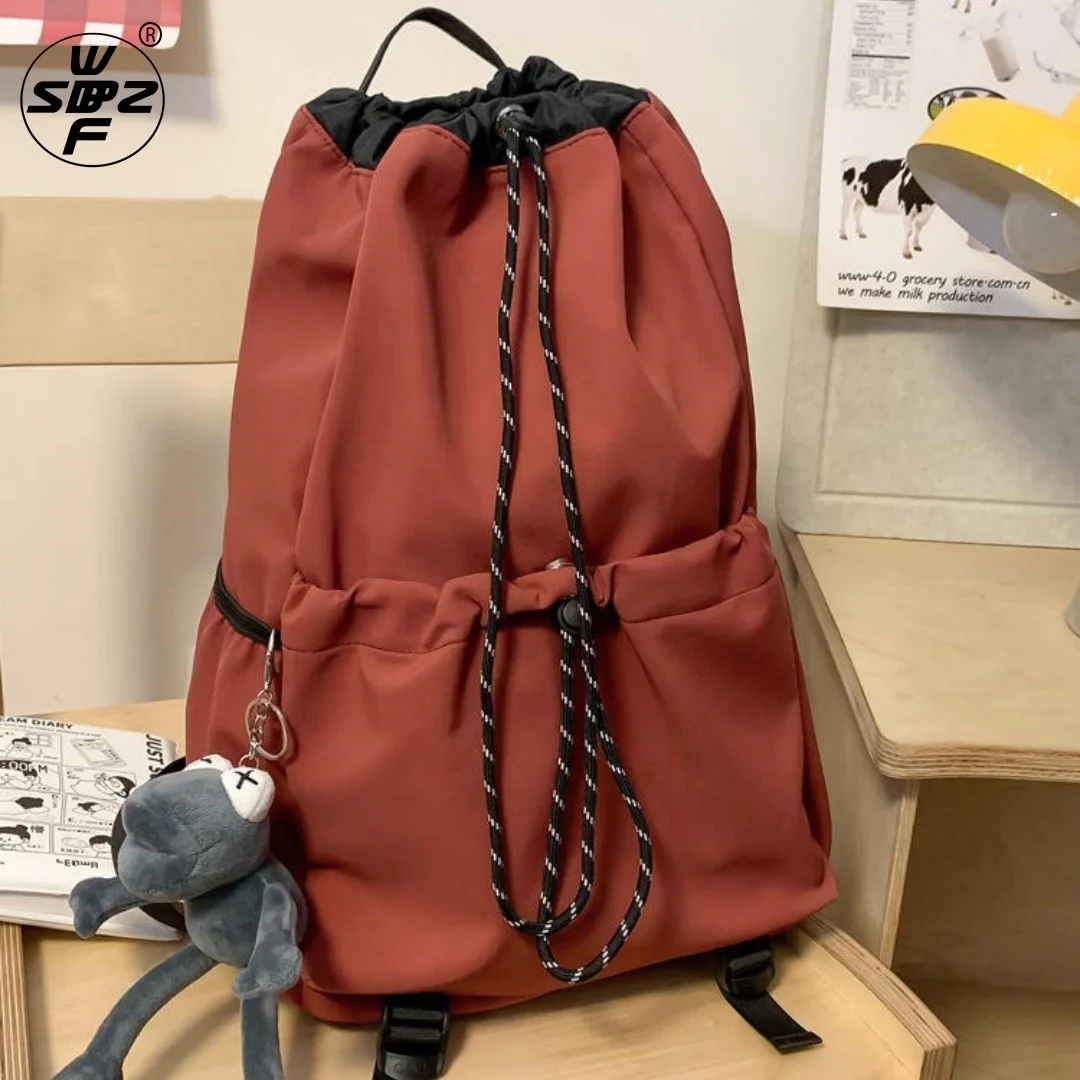 Casual Oxford Cloth Sport Lightweight Drawstring Backpack Custom Mesh Drawstring Backpack